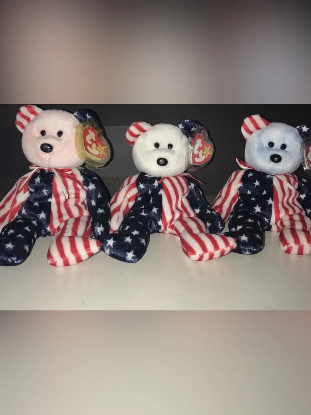 Complete Set of 3 Ty Beanie Babies 